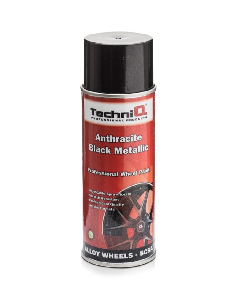 TechniQ Anthracite Black Metallic Alloy Wheel Paint 400ml TechniQ