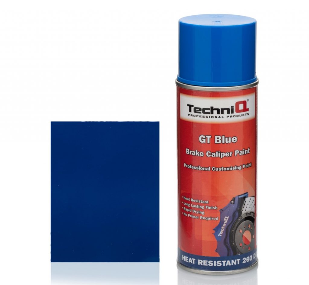 TechniQ GT Blue Brake Caliper Paint 400ml Spray, High Temperature Paint