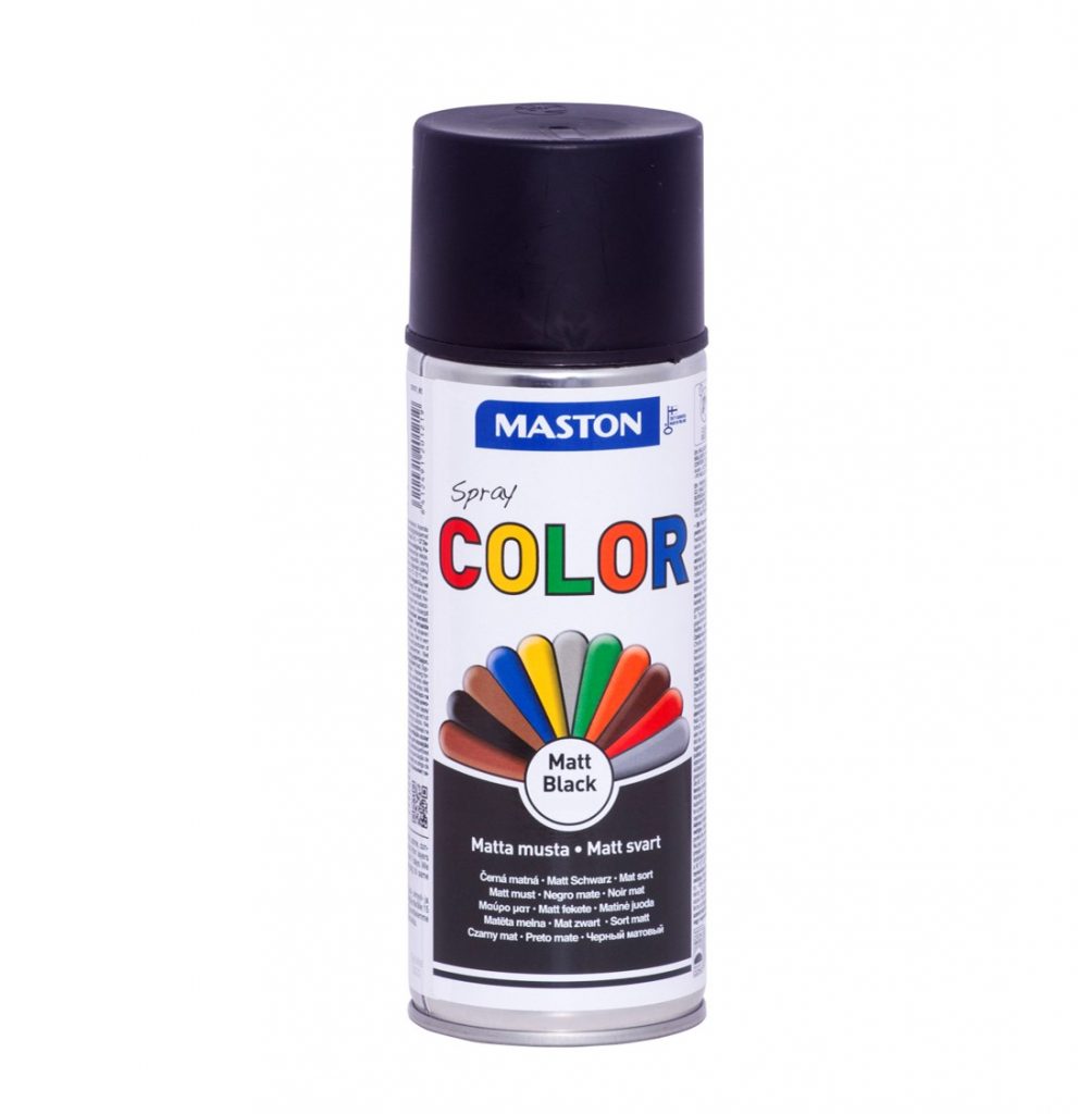 Matt Black Spray Paint Maston Colour 400ml High Quality TechniQ