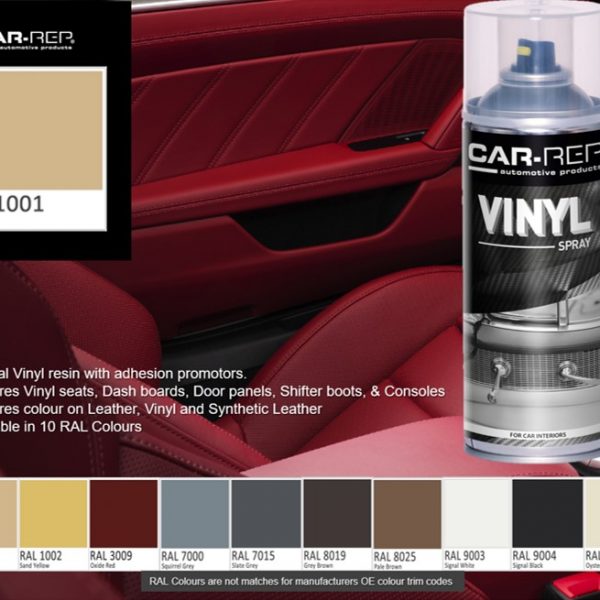 Vinyl Spray Paint RAL8019 Grey Brown Leather Seats Shifters Door Panels  400ml - TechniQ
