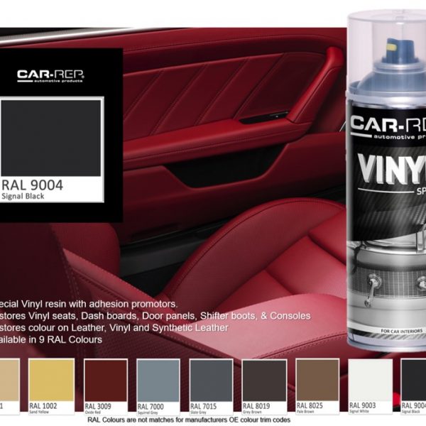Vinyl Spray Paint RAL8019 Grey Brown Leather Seats Shifters Door Panels  400ml - TechniQ