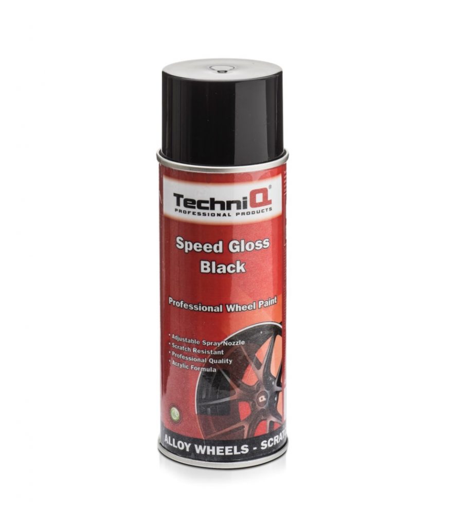 TechniQ Speed Black Gloss Alloy Wheel Paint 400ml TechniQ