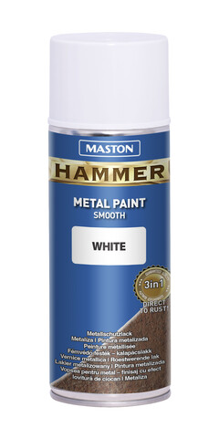 Spray Hammer smooth White 400ml - TechniQ