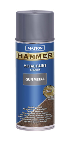 Spray Hammer smooth Gun Metal Grey 400ml - TechniQ